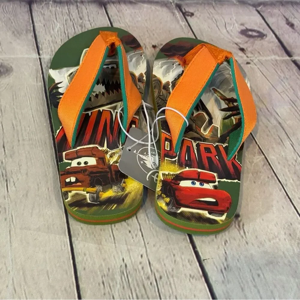 Disney Cars Dino Park Kids Flip Flops
